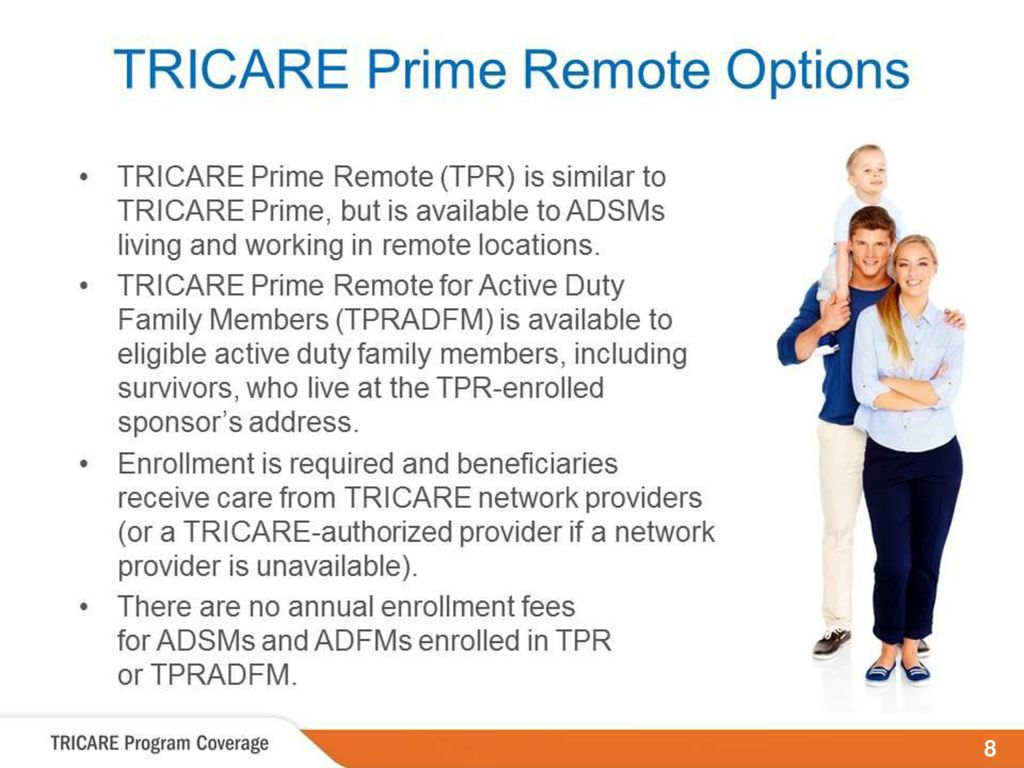 TRICARE Program Coverage: TRICARE Prime Remote Options