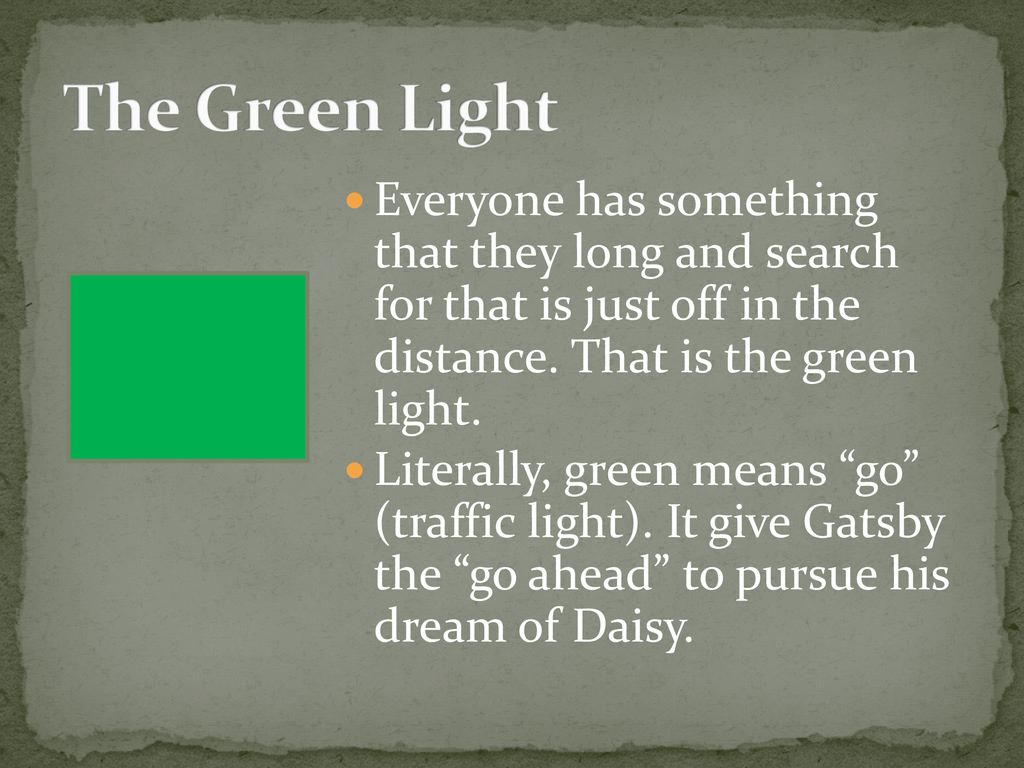 the green light in the great gatsby symbolism
