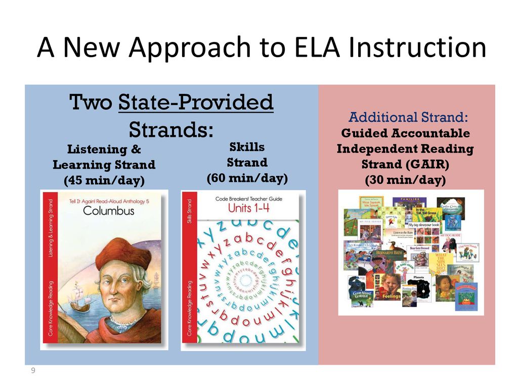 A New Approach to ELA Instruction