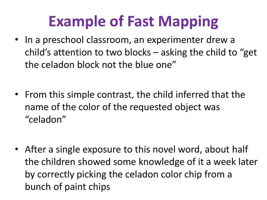 Fast Mapping Language Development Language Development. - Ppt Download