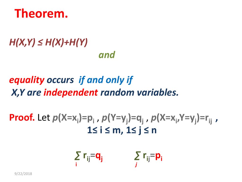 Lecture 2 Shannon S Theory Ppt Download