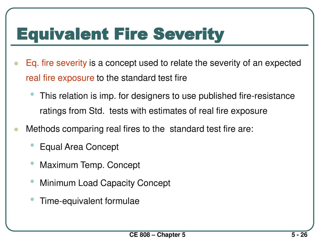 Equivalent Fire Severity