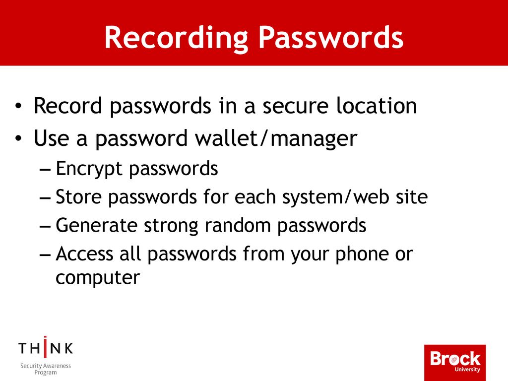 Passwords ppt download