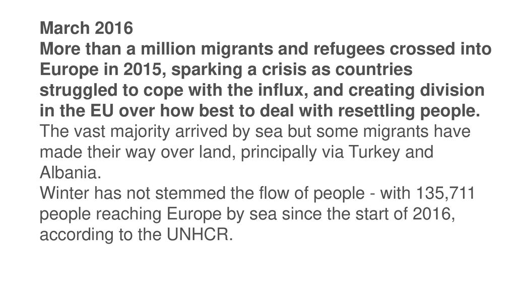 Migrant Crisis Migration To Europe Explained In Seven Charts