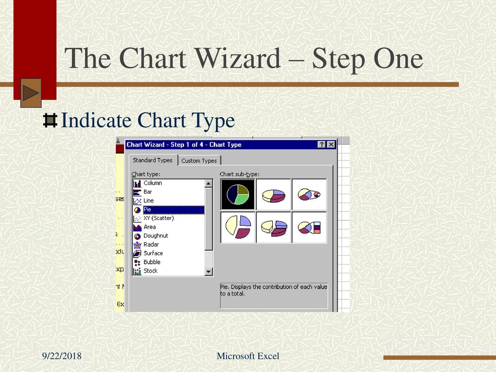 Chart Wizard Excel 2018