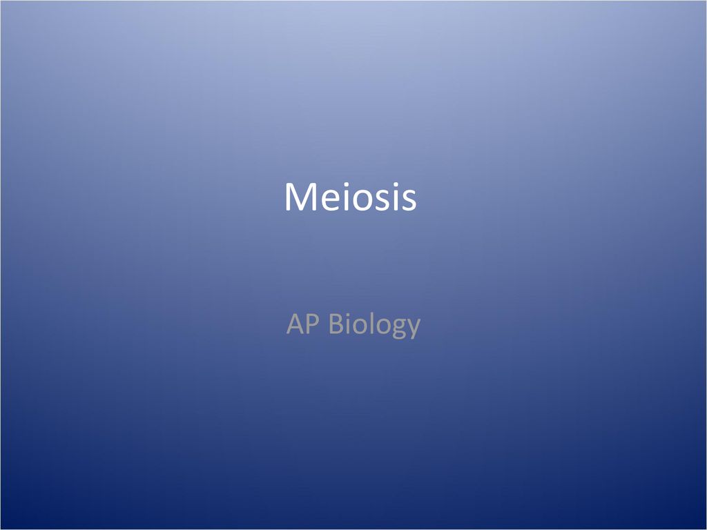 Meiosis Ap Biology Ppt Download 2141