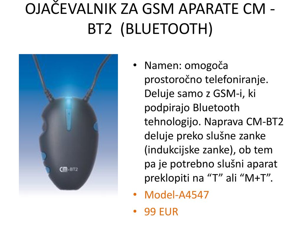 Ojačevalnik za GSM aparate CM -BT2 (Bluetooth)