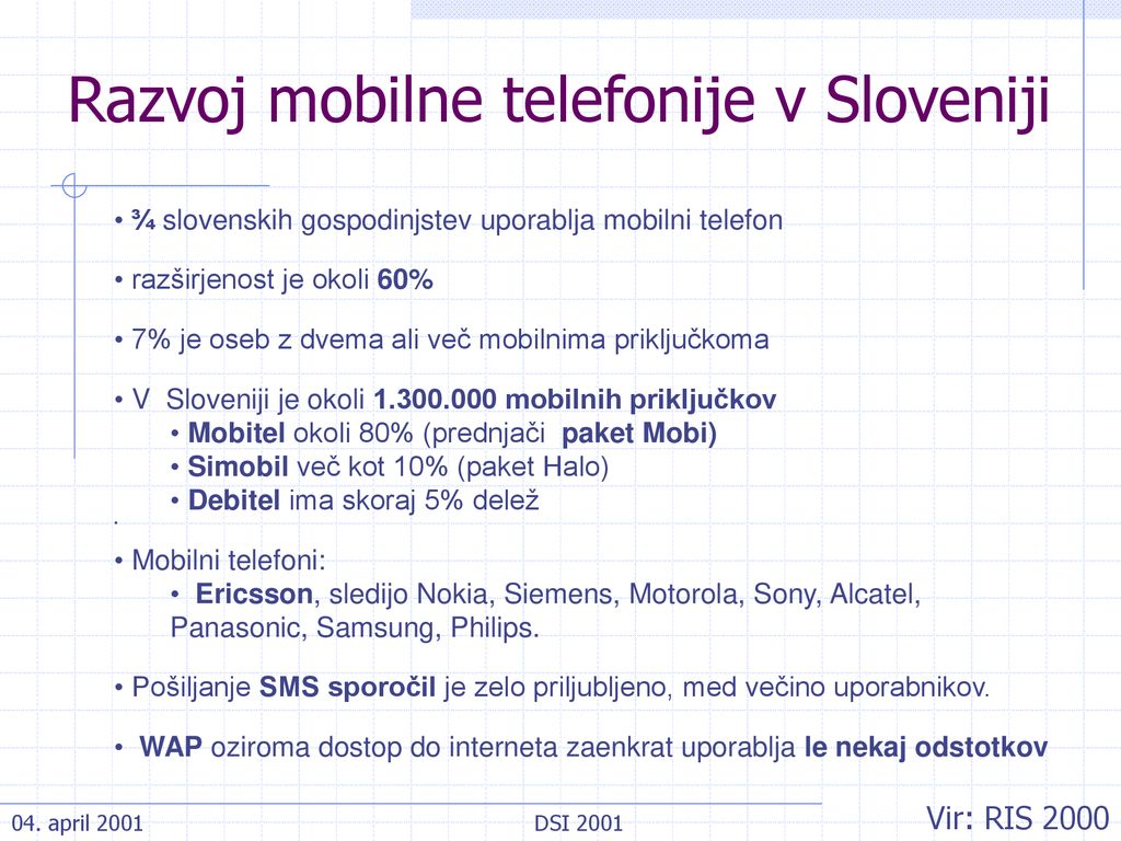 Razvoj mobilne telefonije v Sloveniji