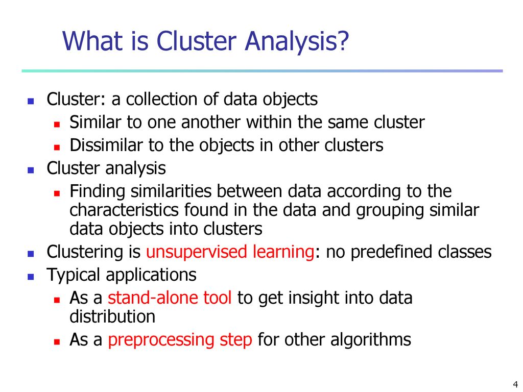 Cluster Analysis: — Chapter 4 — - ppt download