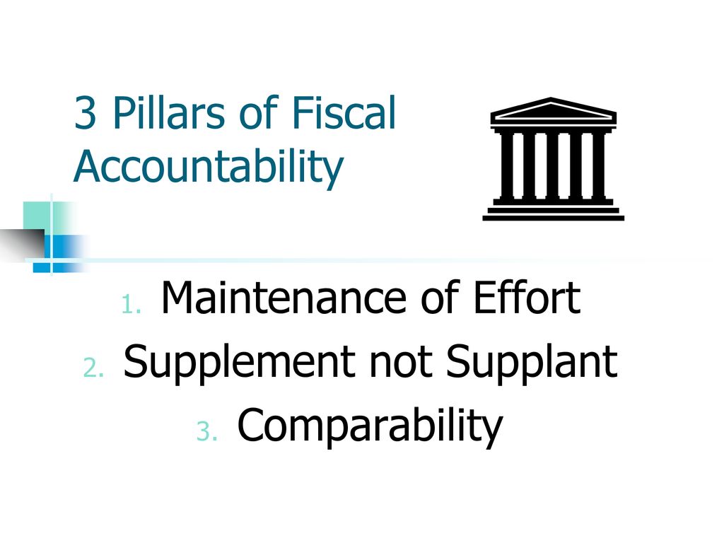 3 Pillars of Fiscal Accountability