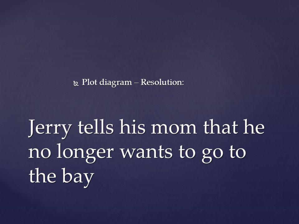 Jerry tells his mom that he no longer wants to go to the bay