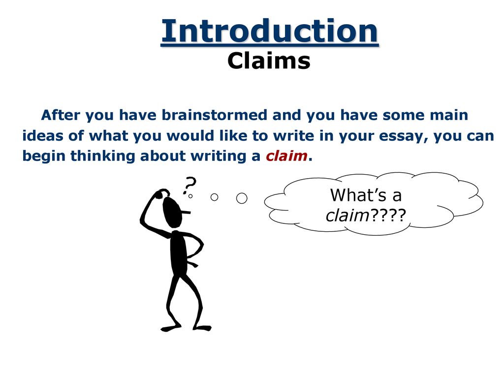 The Claim (Thesis Statement) - ppt download