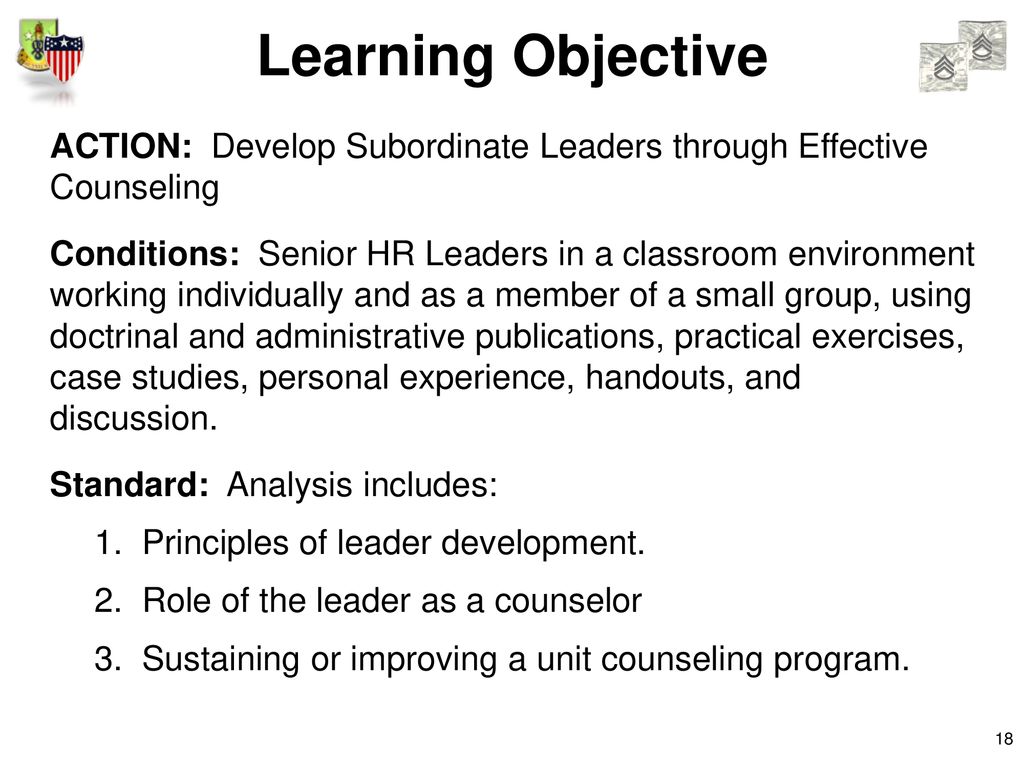 Develop Subordinate Leaders Through Effective Counseling - Ppt Download