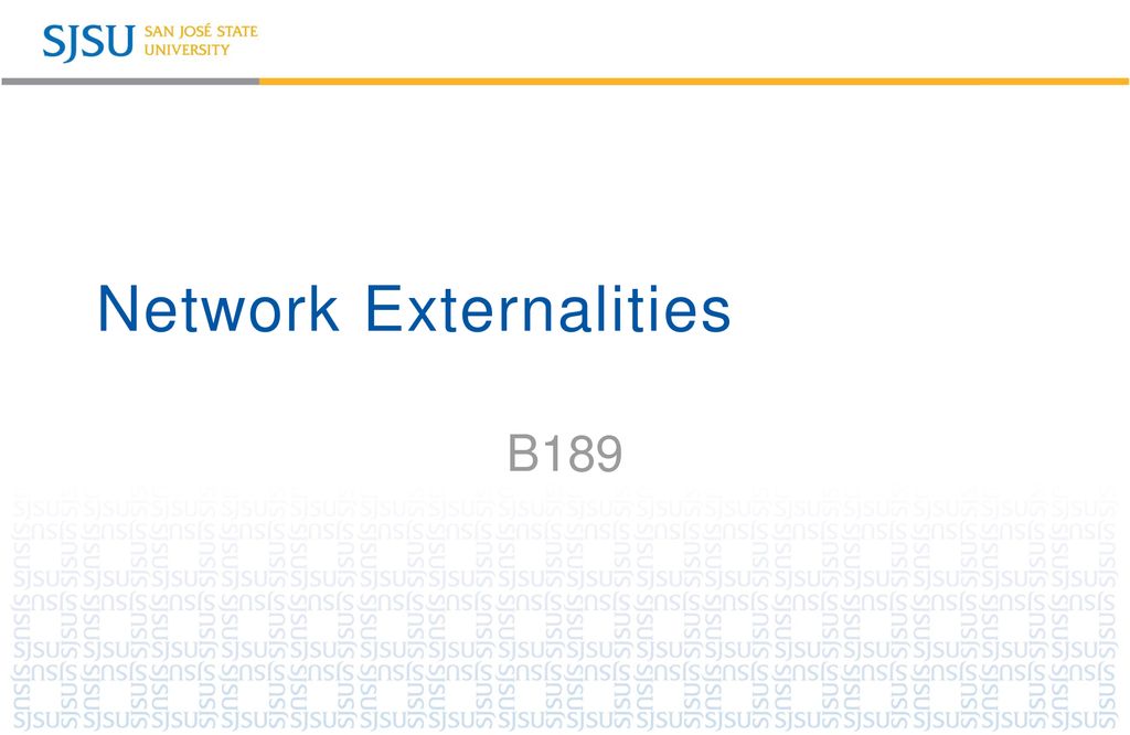 Network externalities ppt download