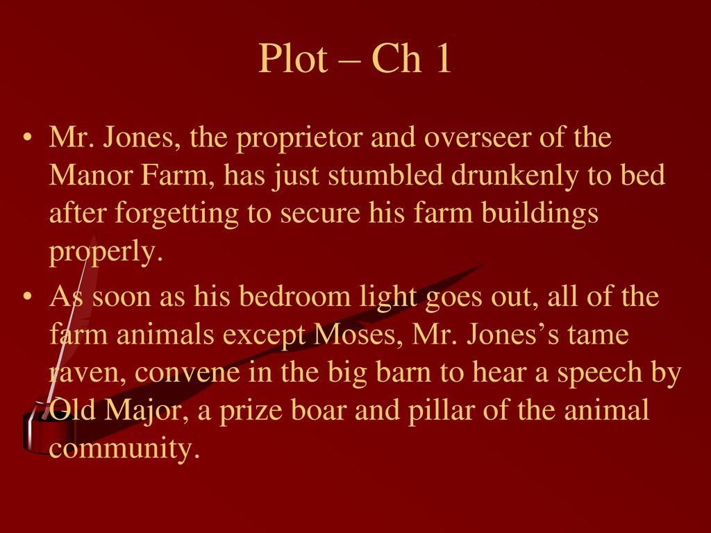 examples of satire in animal farm chapter 1