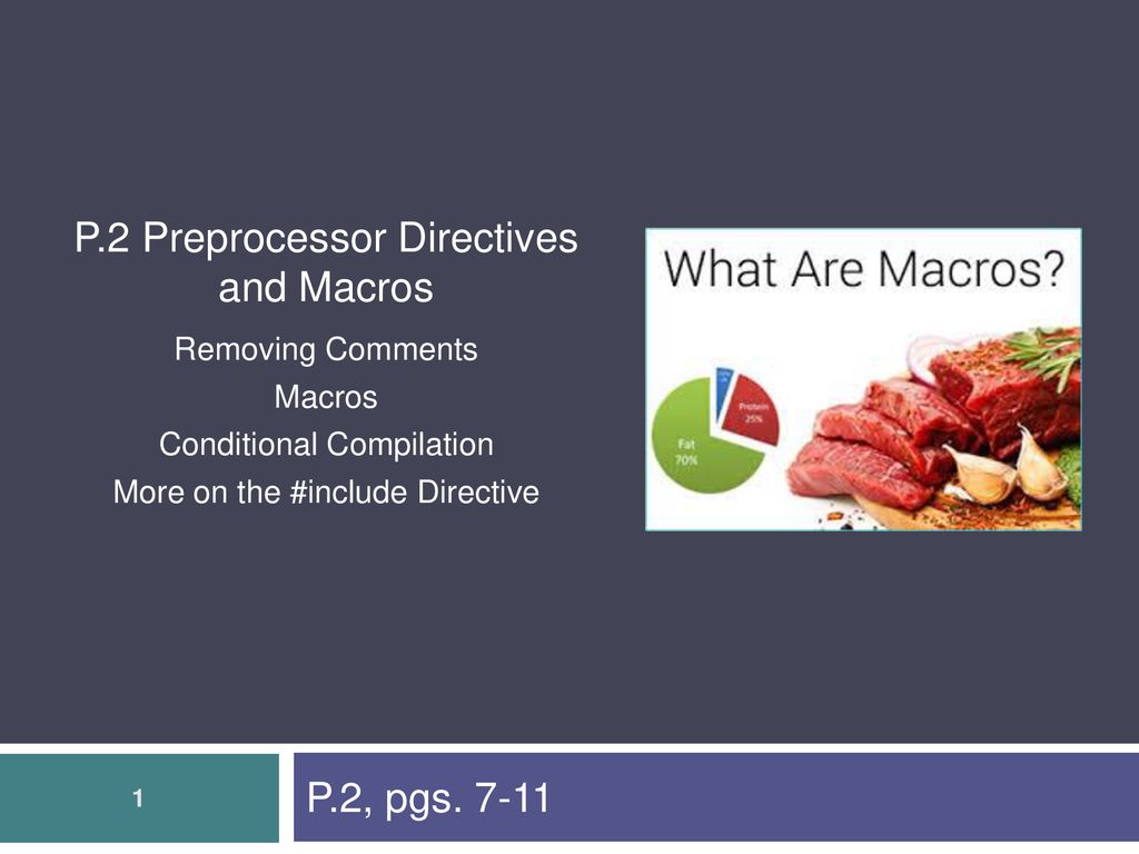P.2 Preprocessor Directives and Macros - ppt download