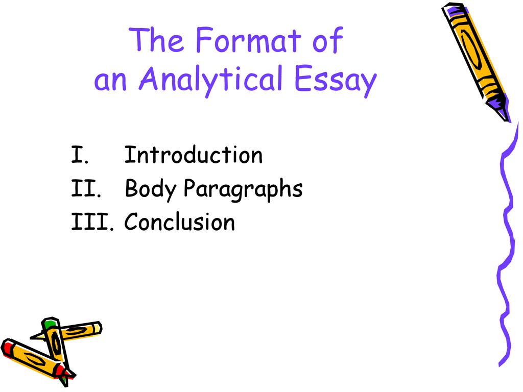 format of an analytical essay