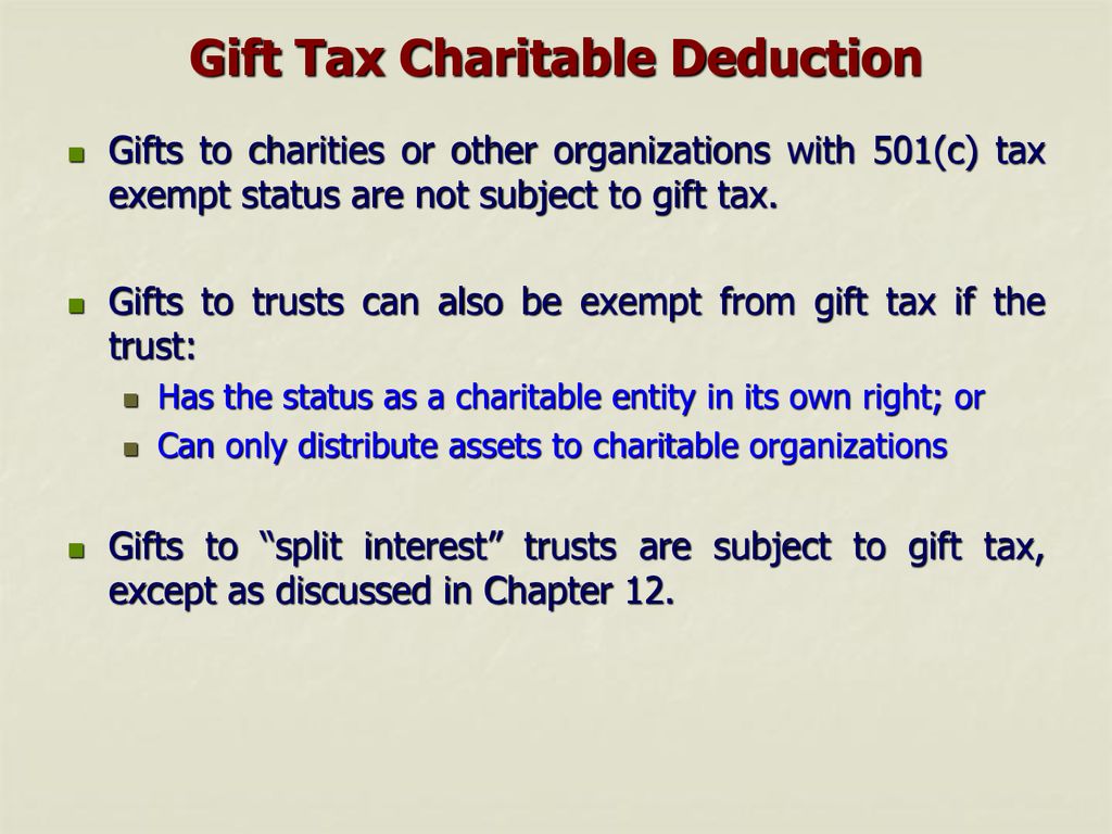 Gift Tax Annual Exclusion ppt download
