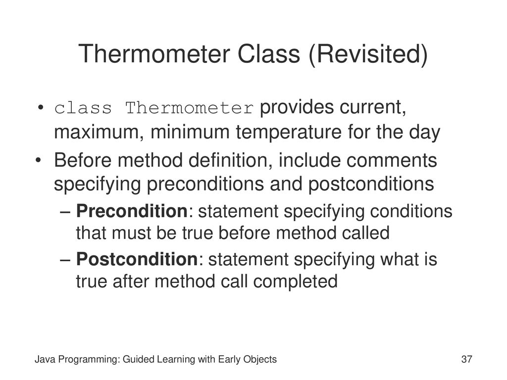 Java Programming: Guided Learning with Early Objects - ppt download
