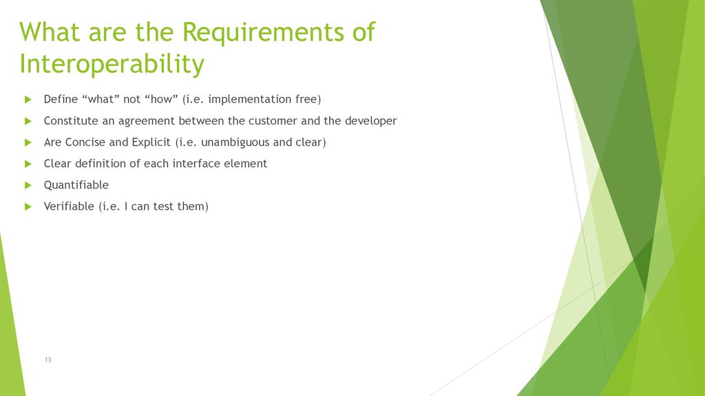 What are the Requirements of Interoperability
