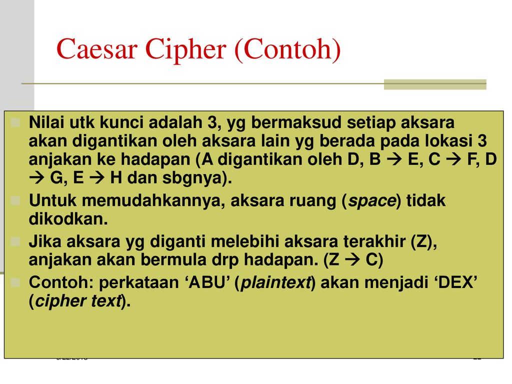 Caesar Cipher (Contoh)