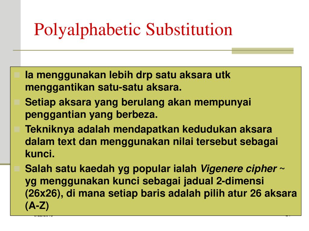 Polyalphabetic Substitution