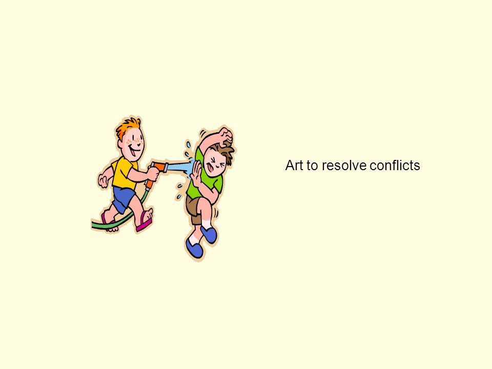 Art to resolve conflicts