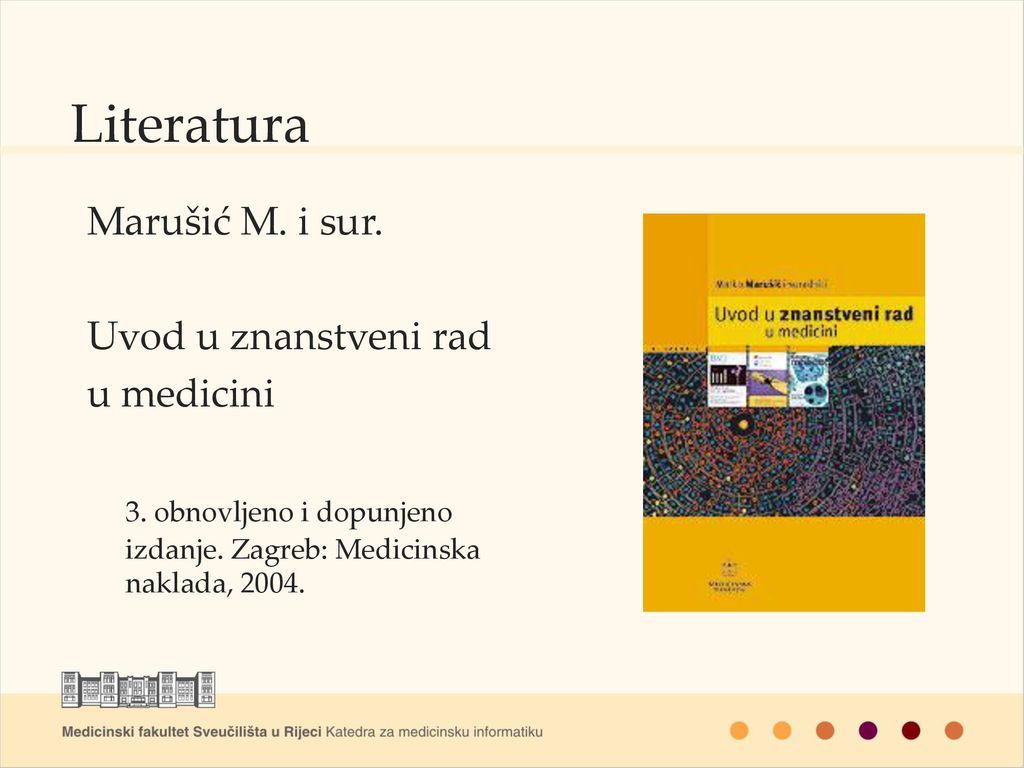 Znanstvenoistrazivacka Metodologija U Medicini Ppt Download