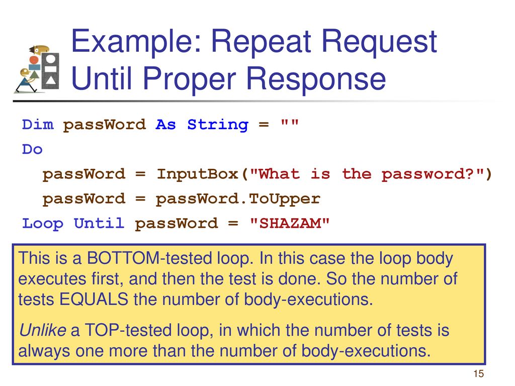 Chapter 6 – Repetition 6.1 Do Loops 6.2 For...Next Loops - ppt download