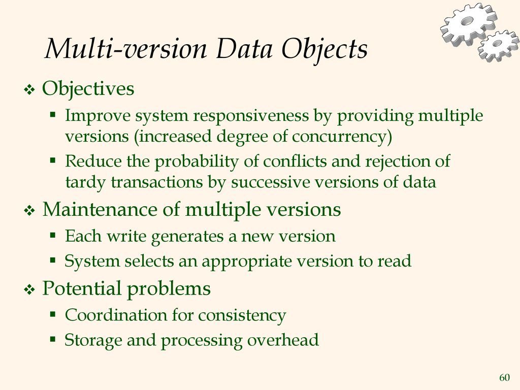 Multi-version Data Objects