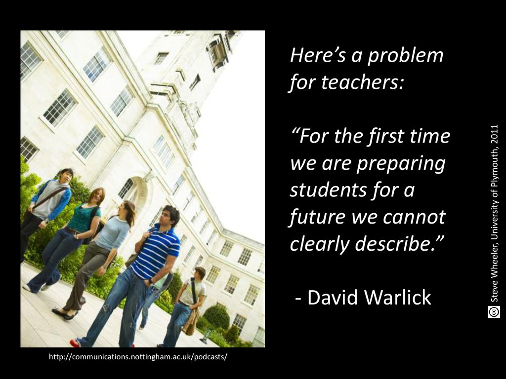 Here’s a problem for teachers: