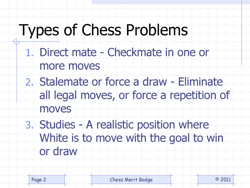 Chess Merit Badge. - ppt download