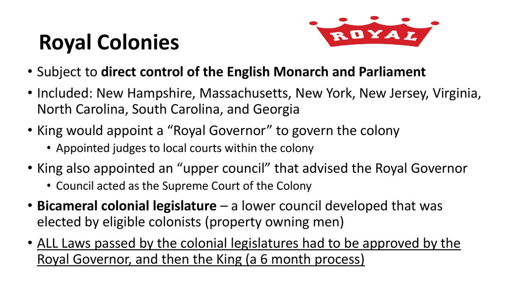 Colonial Government ppt download