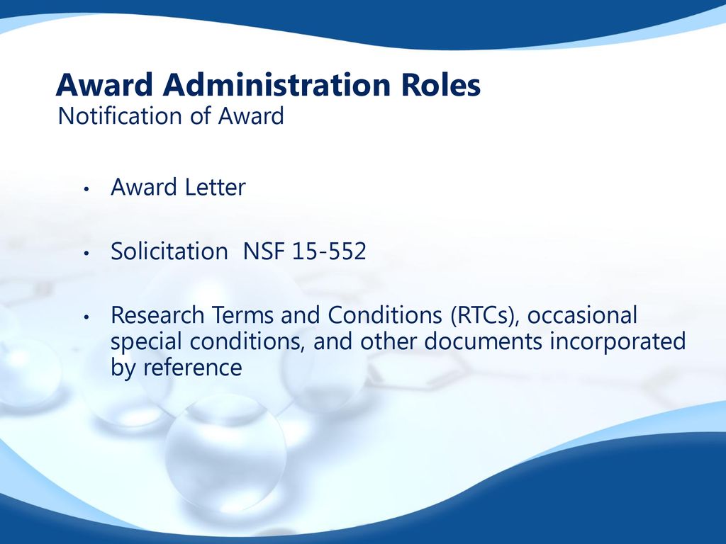 Award Administration Roles
