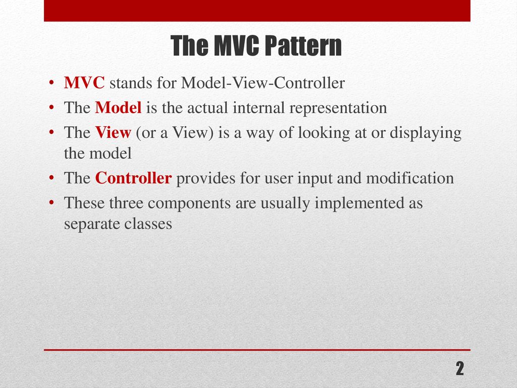 Model-View-Controller Design Pattern - Ppt Download