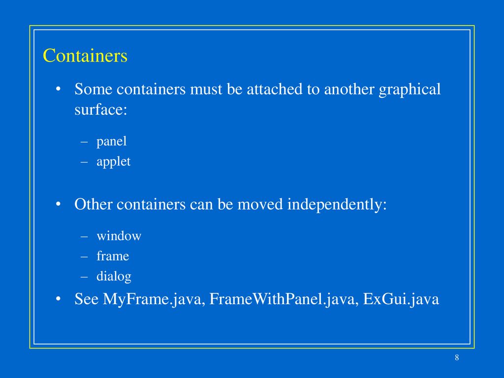 Graphical User Interfaces -- Introduction - ppt download