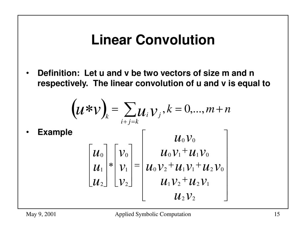 Applied Symbolic Computation - ppt download