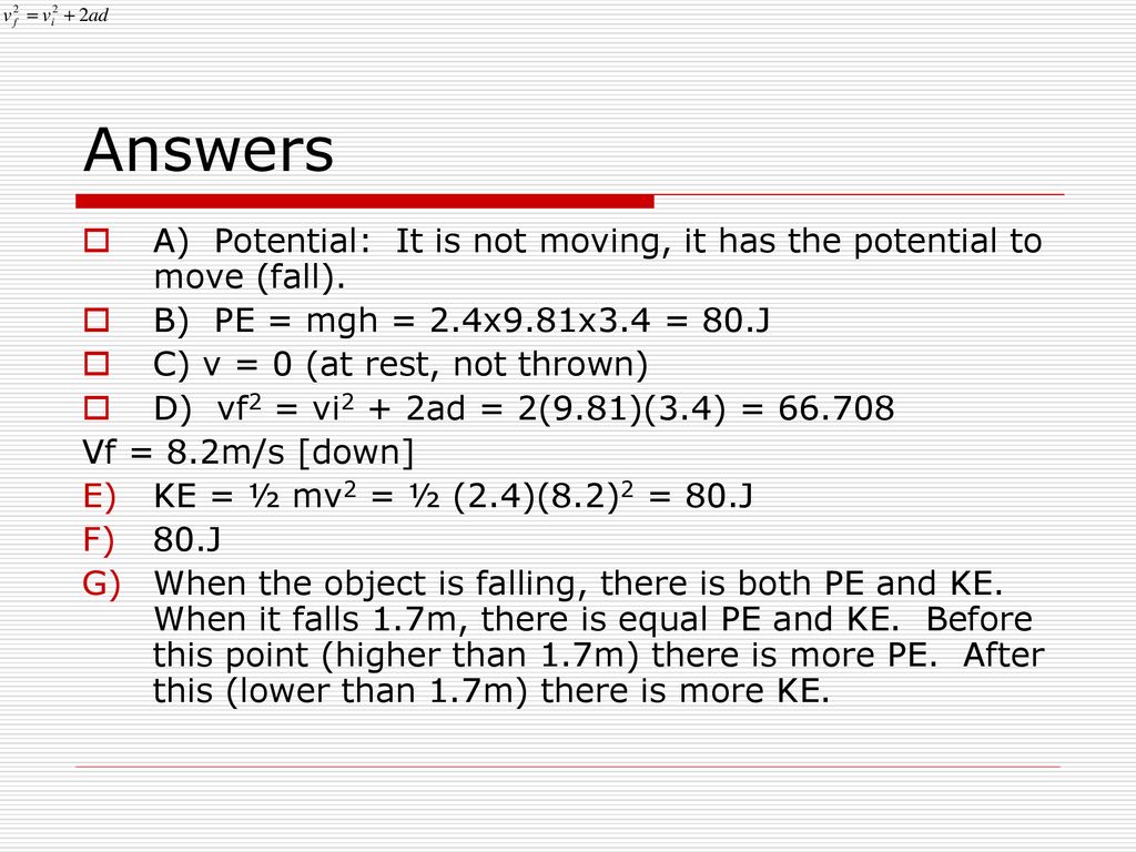 Conservation Of Energy Ppt Download