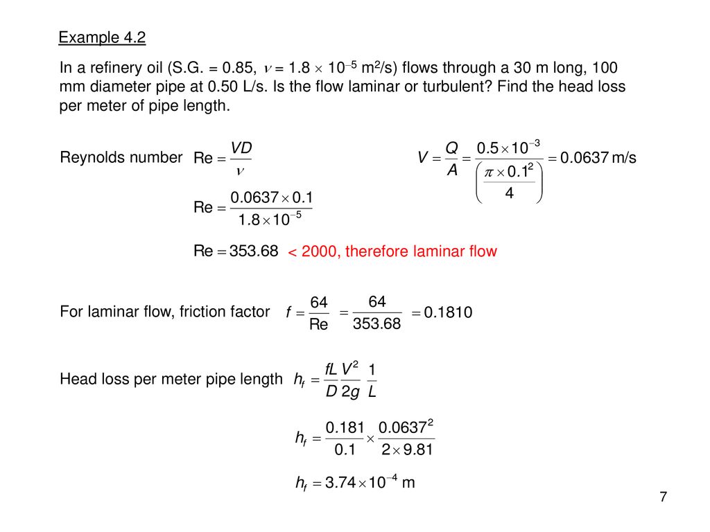 Chapter 4 Analysis Of Flows In Pipes Ppt Download