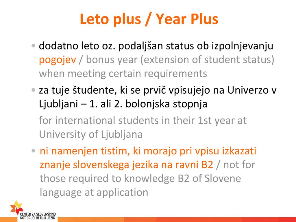 Leto plus / Year Plus
