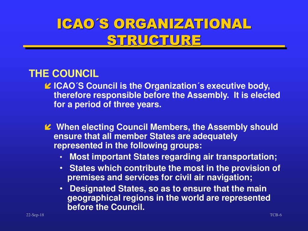 ICAO´S ORGANIZATIONAL STRUCTURE