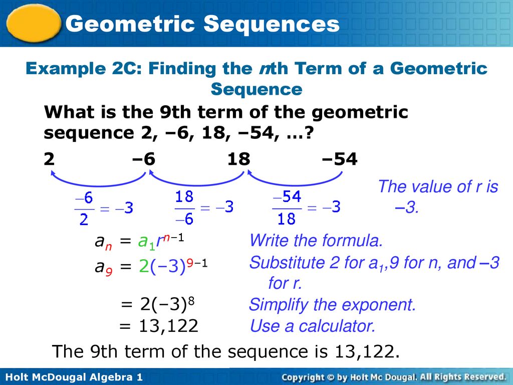 Geometric Sequences Warm Up Lesson Presentation Lesson Quiz - ppt download