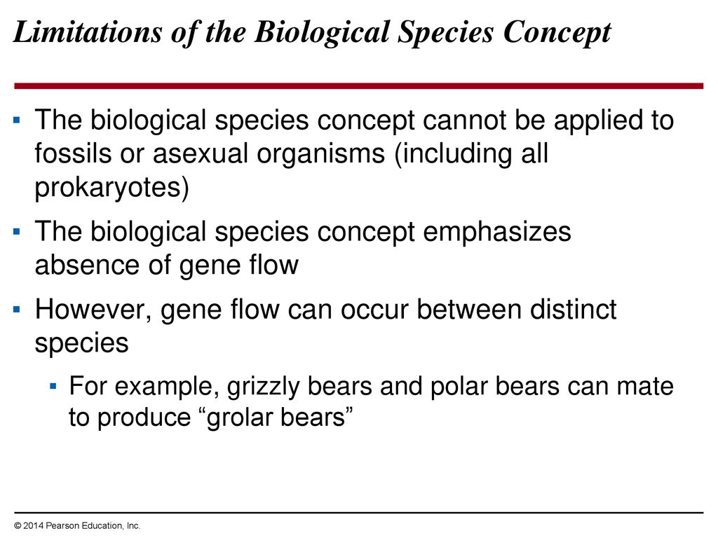 Limitations of the Biological Species Concept
