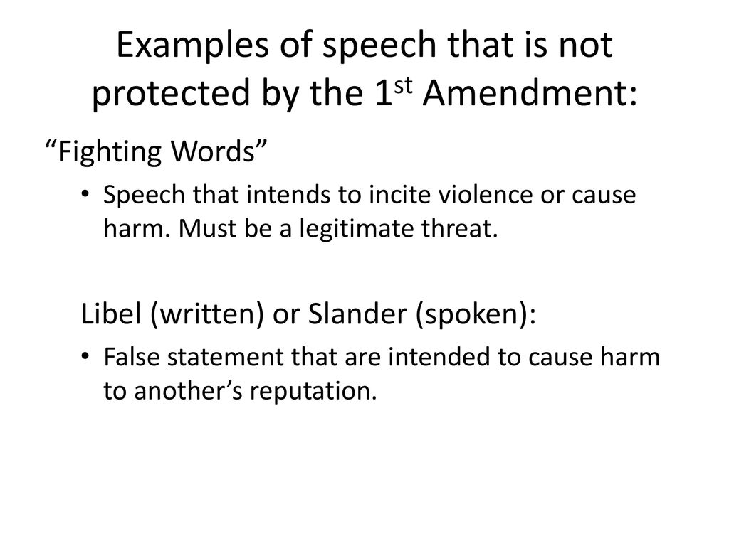 Bill of rights first amendment notes ppt download