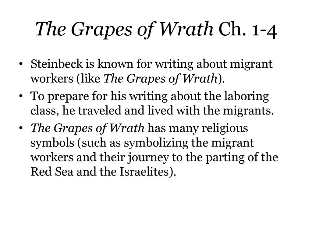 The Grapes of Wrath Ch ppt download
