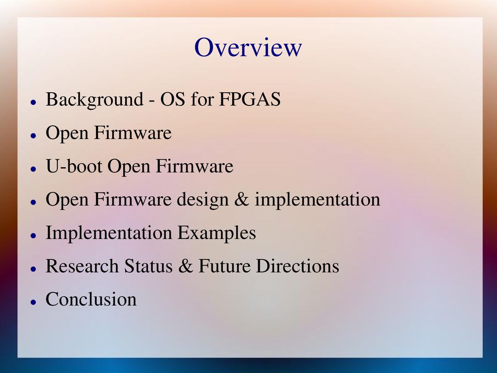 Automated Gateware Discovery Using Open Firmware - ppt download
