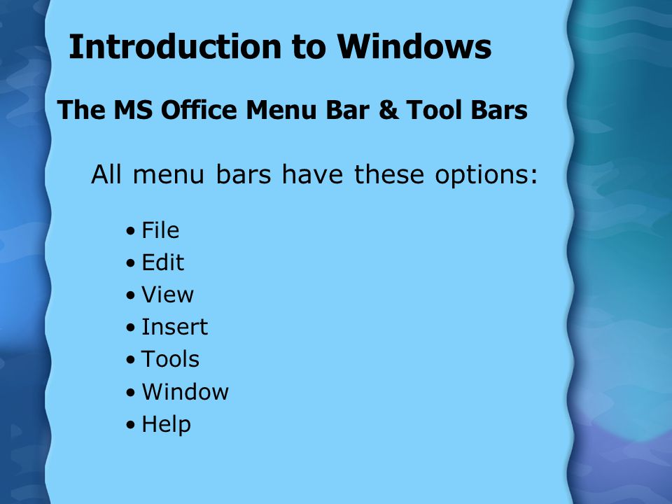 Introduction to Windows