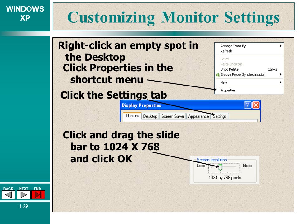 Customizing Monitor Settings