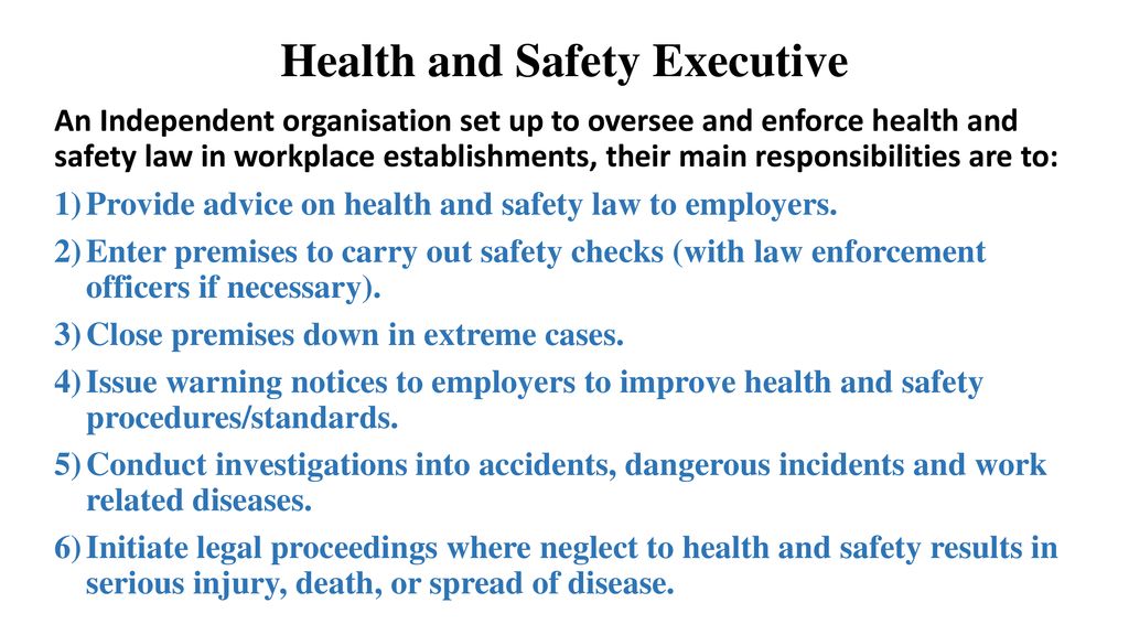 People Responsible For Health and Safety - ppt download