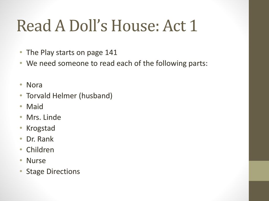 A Doll's House. - ppt download